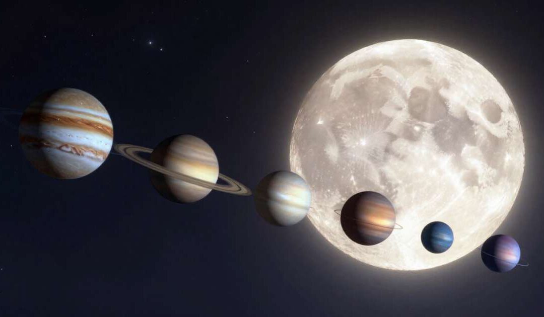 Planetenkonstellation am 28.02. und Blutmond am 03.03. – Ausrichtung und Transformation im März