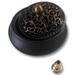 Räucherschale mit Deckel und Räucherstäbchenhalterung